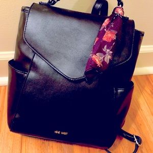 Nine West Black Mini backpack purse